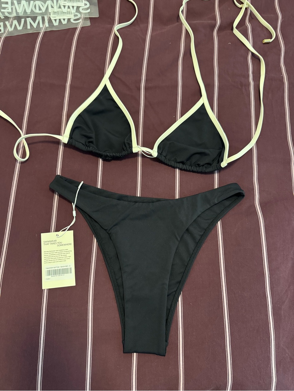 Monday Swimwear Palma Top & Tamarama Bottom in Black